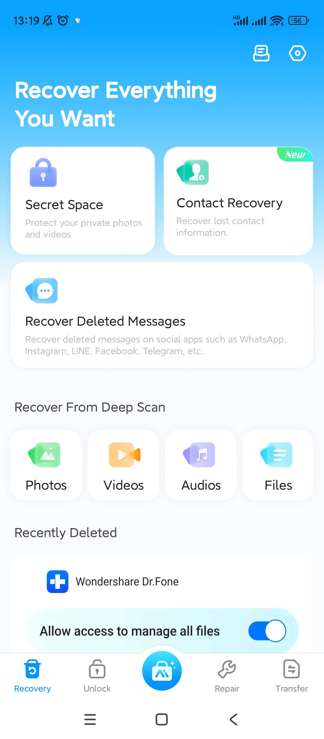 【分享】Dr.Fone数据恢复🔥v5.1.23.769🔥专业